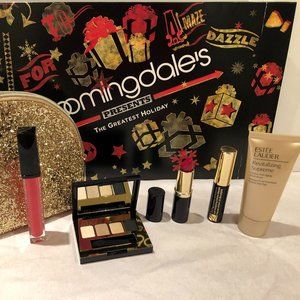 ESTEE LAUDER GOLD COSMETICS BAG NEW!!